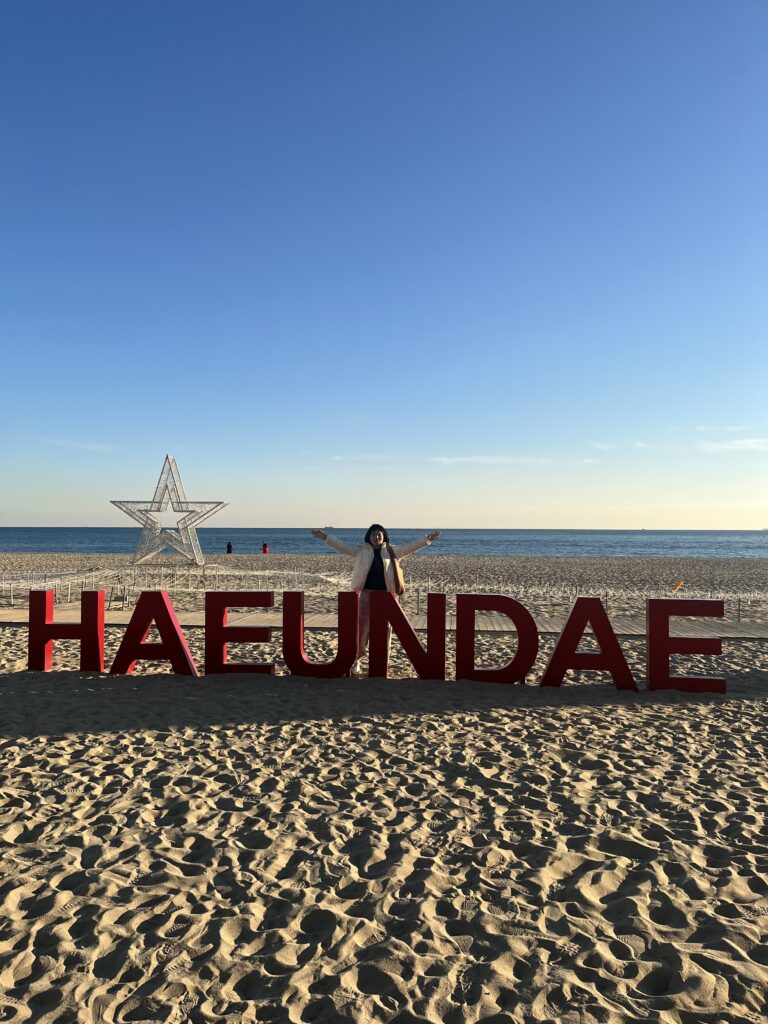 Photo of the sea at Haeundae 