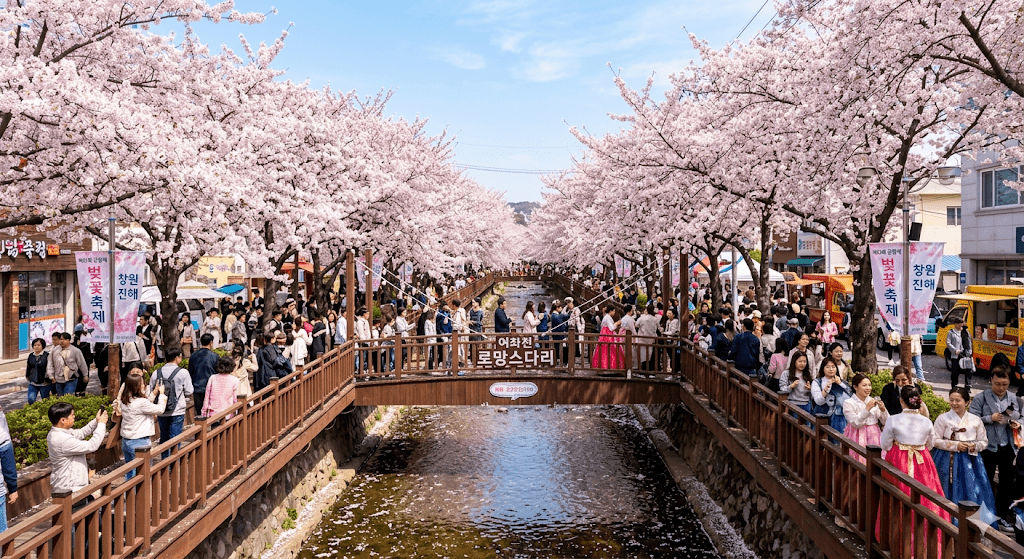 Jinhae Naval Port Festival Cherry Blossom Festival 